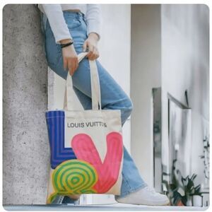 Louis Vuitton Unisex Canvas Tote Bag Shinsen Exhibition Limited Edition - NIP